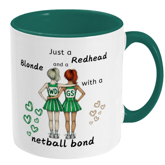 Netball Team Friend Gift Mug - Redhead