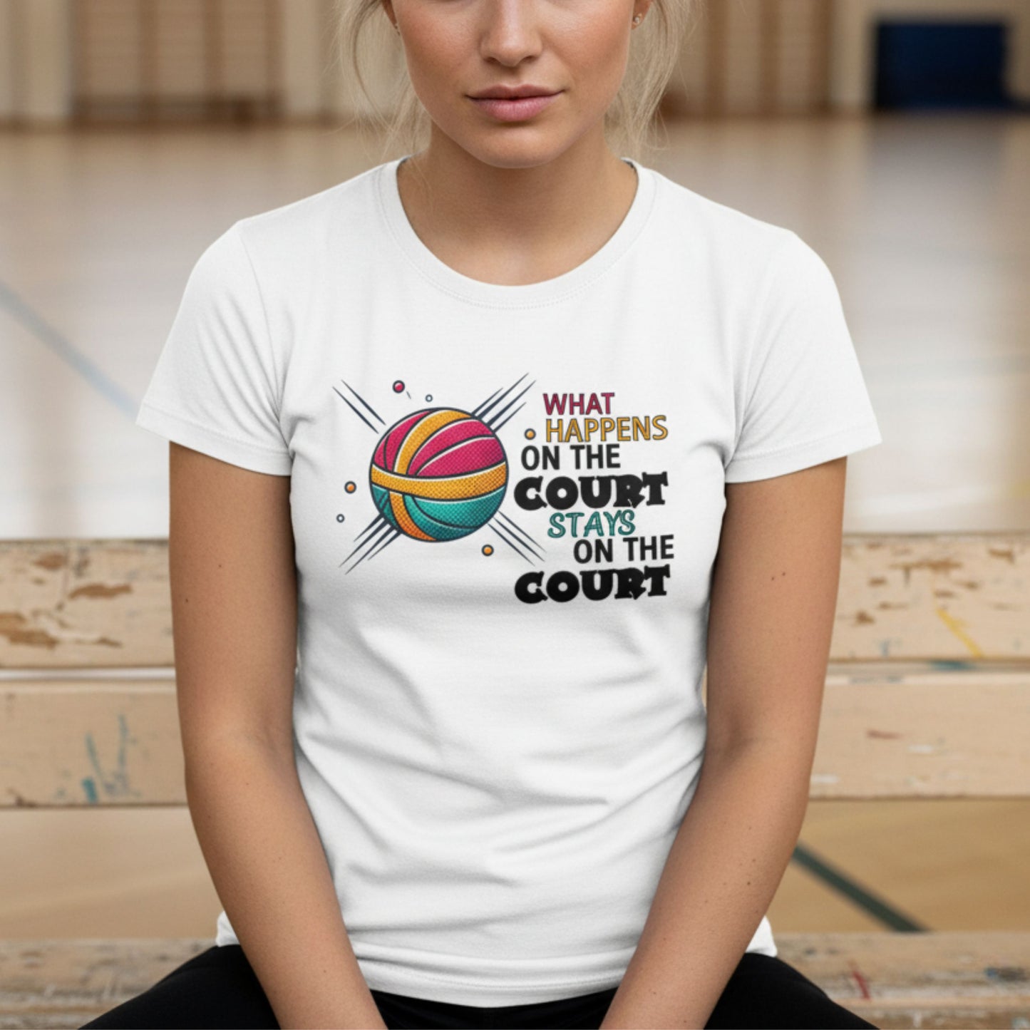 Netball Training Top - White Performance Shirt for Netball Players