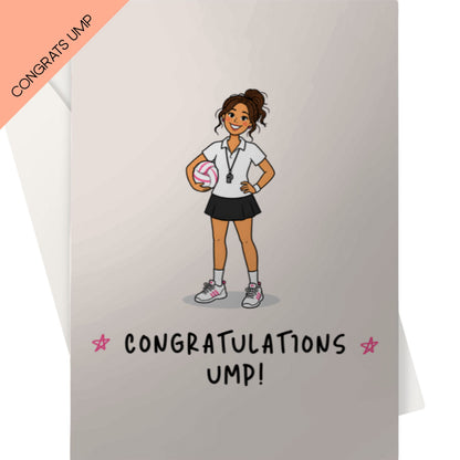 Congratulations Netball Umpire Card