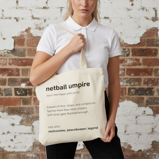 Netball Umpire Gift - Cotton Tote Bag
