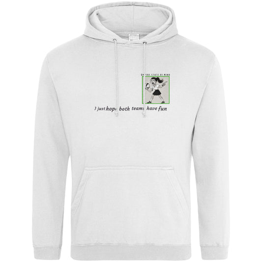 Netball Umpire Hoodie Top - White