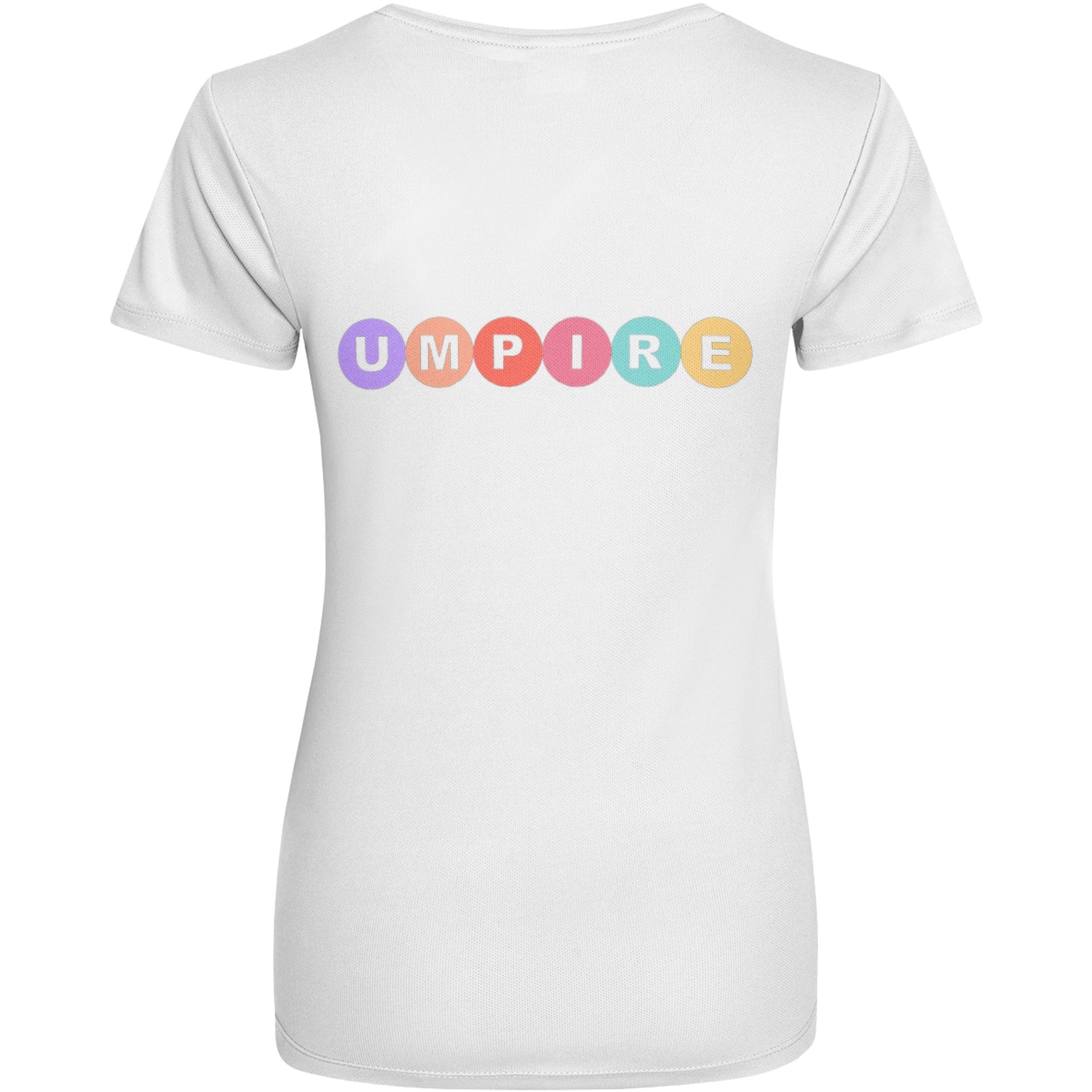 Netball Umpire White Top Training Shirt