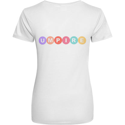 Netball Umpire White Top Training Shirt