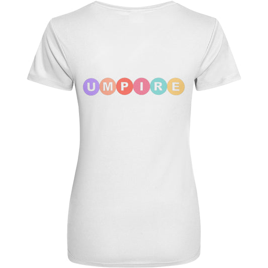 Netball Umpire White Top Training Shirt