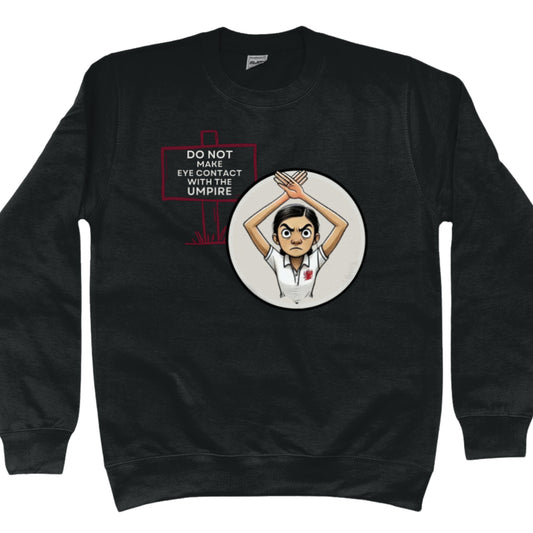Netball Umpire Funny Slogan Sweater Black