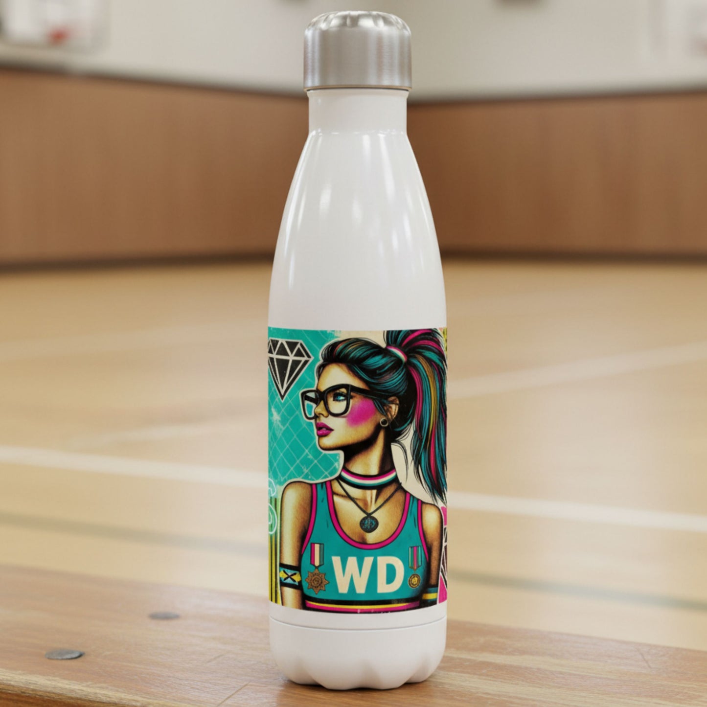 Netball Gifts - Wing Defence Netball Player Water Bottle