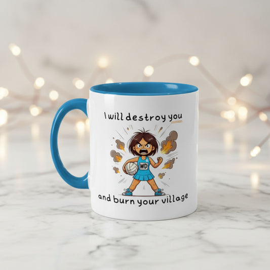 Netball Gifts - Funny Wing Defence Mug for Netball Players
