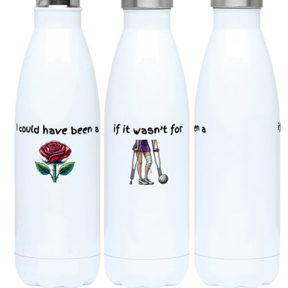Netball Water Bottle - England Roses - Netball Gift