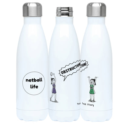 Netball Water Bottle - Funny Netball Player Gift