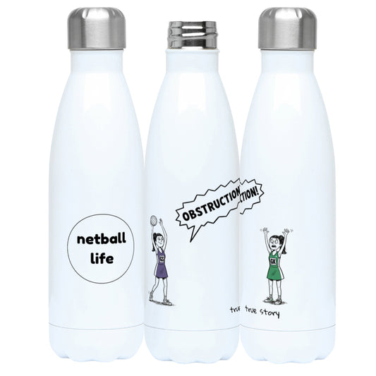 Netball Water Bottle - Funny Netball Player Gift