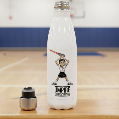 Netball Umpire Water Bottle - The Umpire Strikes Back - Netball Gift
