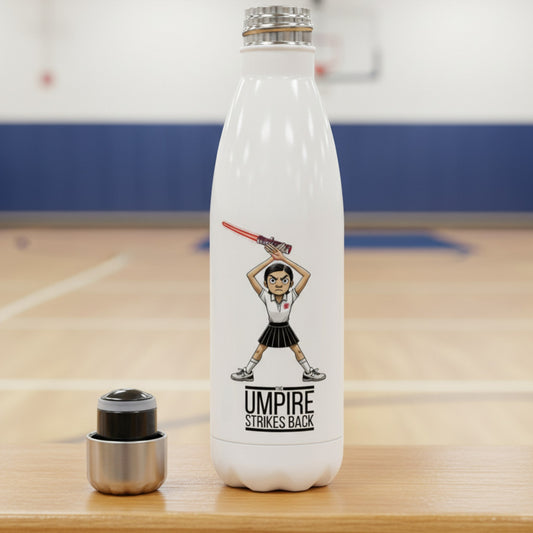 Netball Umpire Water Bottle - The Umpire Strikes Back - Netball Gift