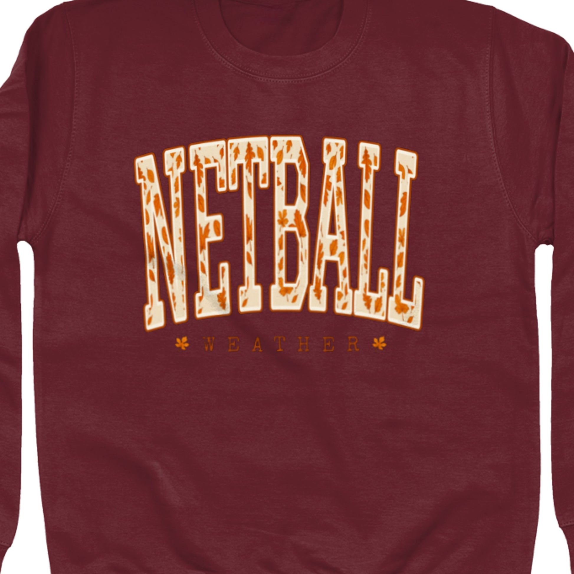 Netball Weather Jumper - Burgundy - Netball Clothing