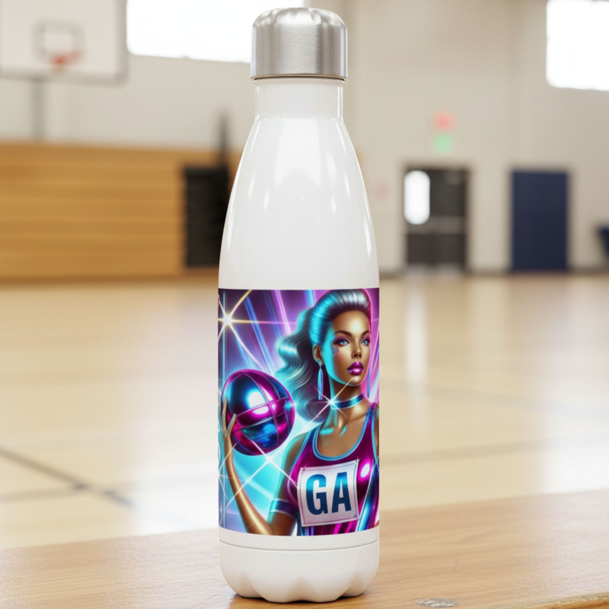 Netball Gifts - Netball Training Water Bottle for GA