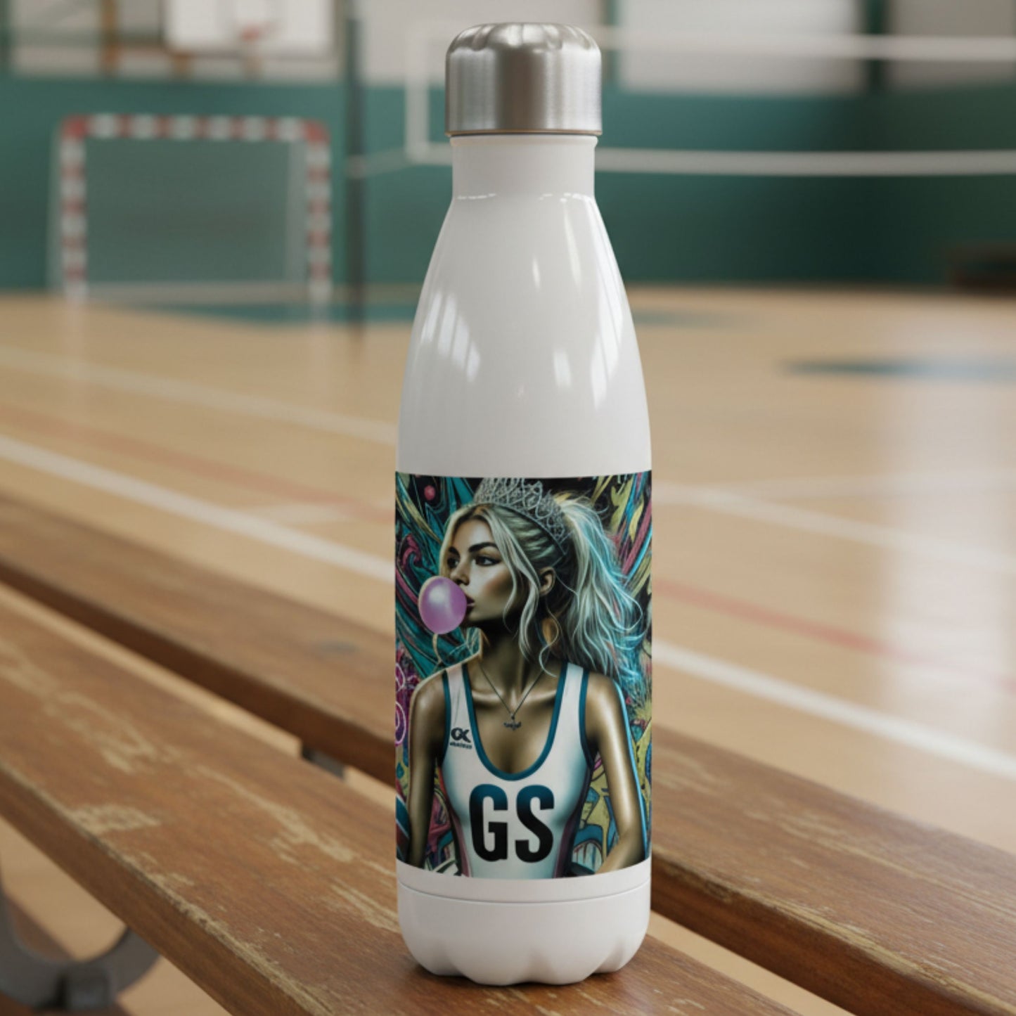 Netball Gifts - Netball Player GS Water Bottle