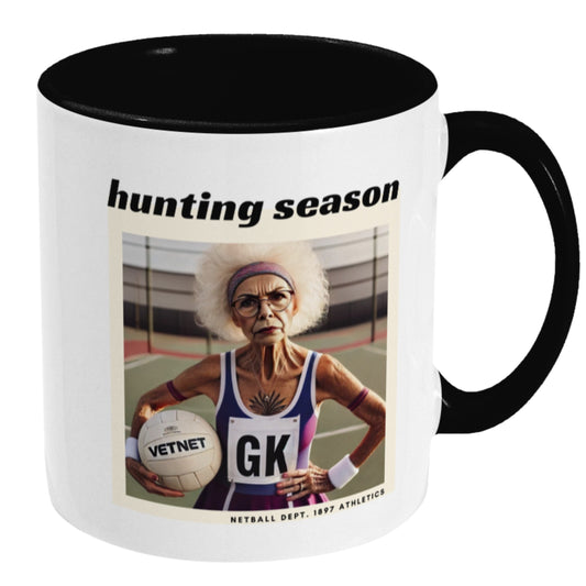Netball Gift - Funny Netball Player Graphic and Slogan Mug