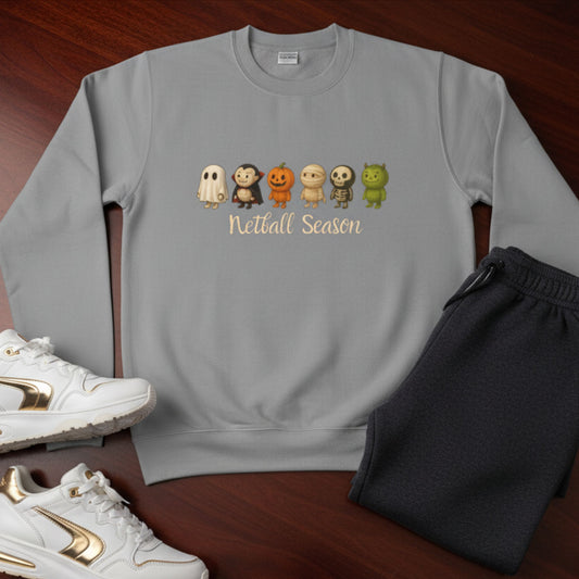 Netball Gifts - Grey Netball Season Jumper