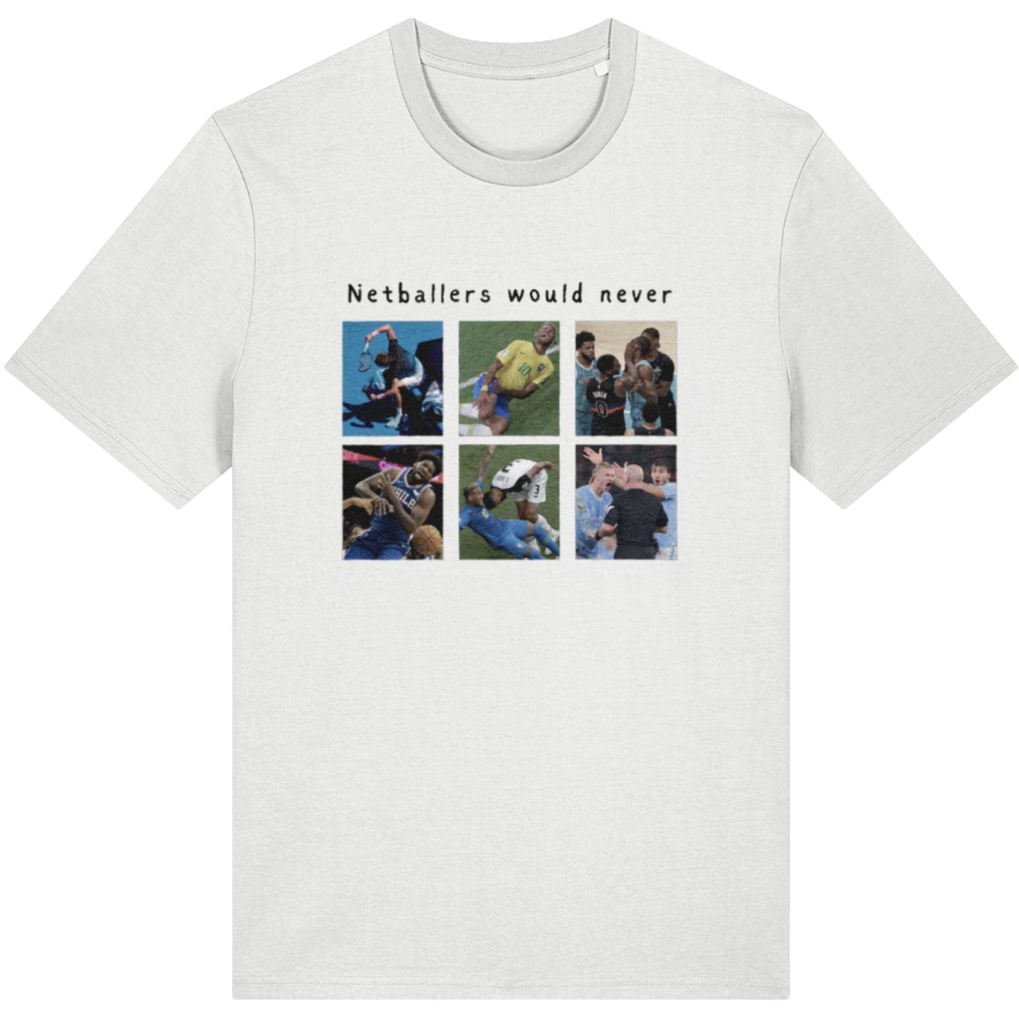 Netball Sports Fashion T-Shirt- Graphic Tee with Netball Humour