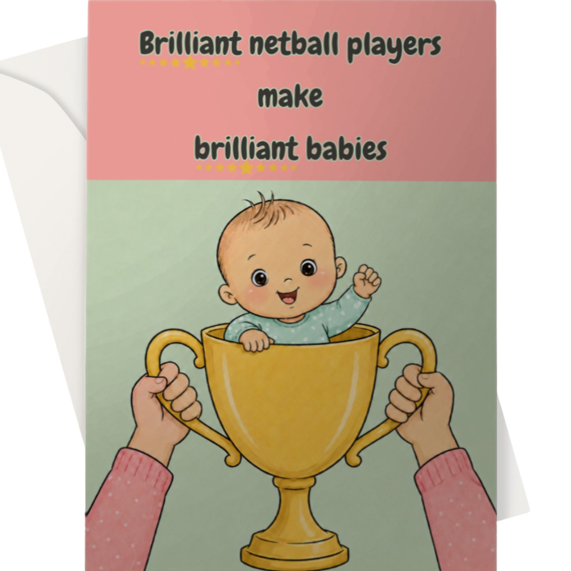 New Baby Card for Netball Players