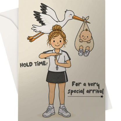 New Baby Netball Card - Umpire Hold Time 