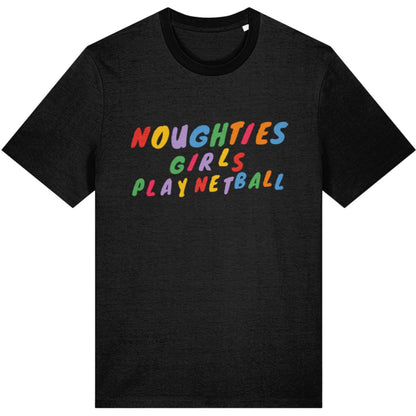 Black Noughties Girls Play Netball T-Shirt - Fashion Clothing for Netball Players