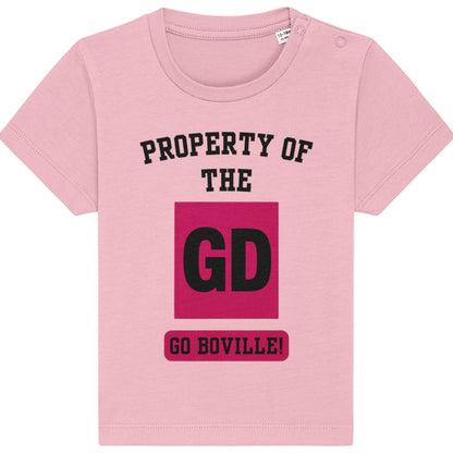 Pink Netball Baby Tee - Netball Team Top for Baby