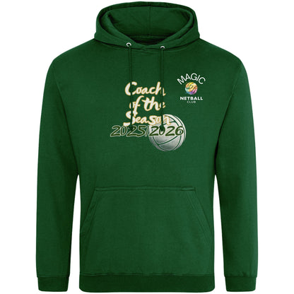Personalised Netball Coach Award - Coach of the Year Hoodie