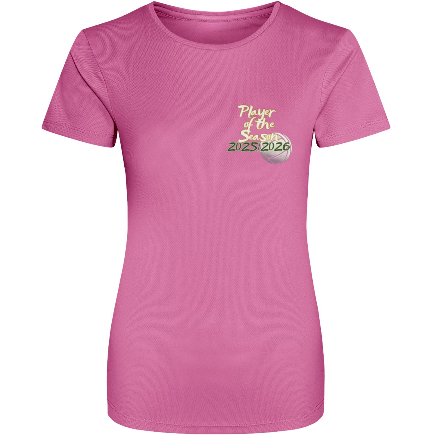 Pink Netball Player of the Season Shirt - Netball Player Award