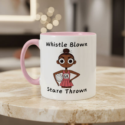 Netball Gifts - Funny Pink Netball Player Gift Mug