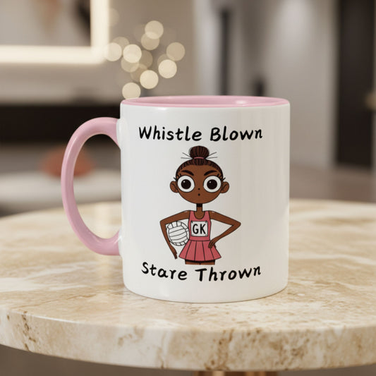 Netball Gifts - Funny Pink Netball Player Gift Mug