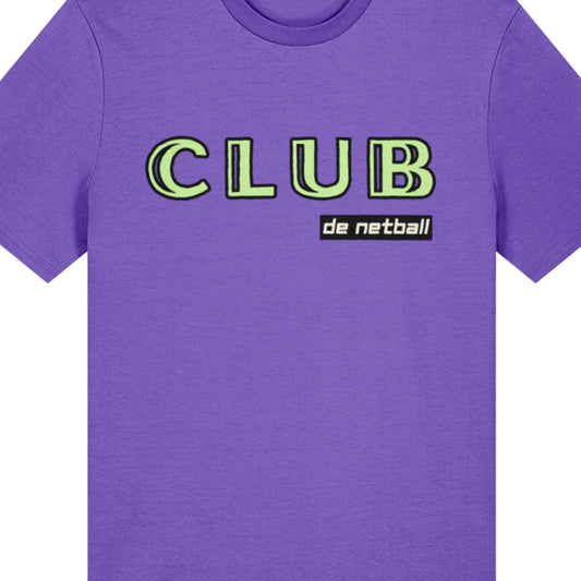 Purple and Green Netball Tee Shirt Top - Netball Gift
