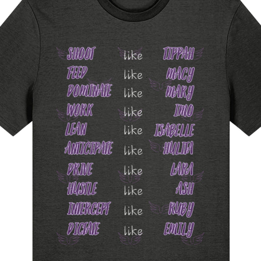 Queensland Firebirds Netball Team Supporter Tee Shirt Top