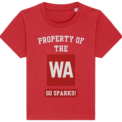 Red Netball Baby Tee - Netball Team Top for Baby - Netball Gifts