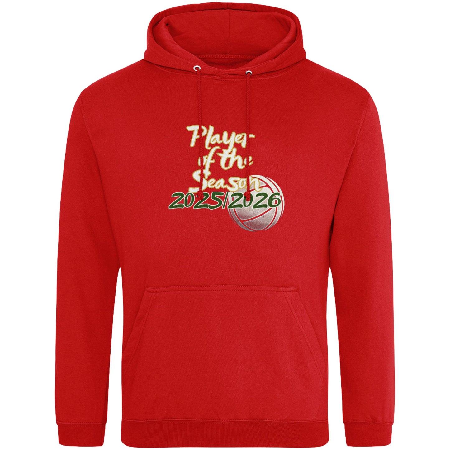 Red Netball Player of the Season Hoodie - Netball Player Award