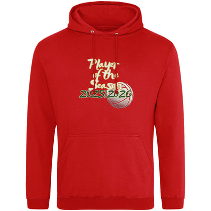Red Netball Player of the Season Hoodie - Netball Player Award