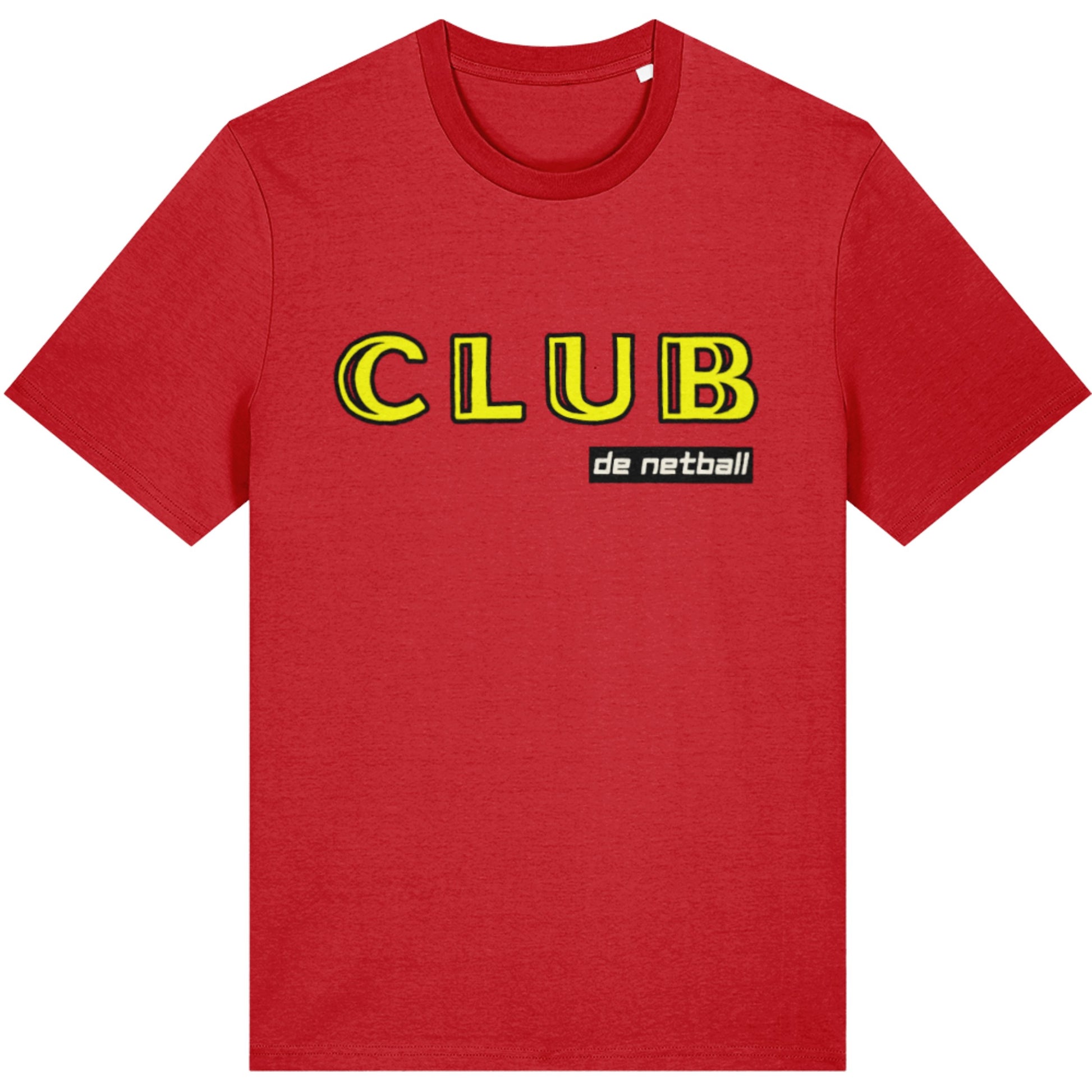 Red Netball Tee Shirt Top - Unisex