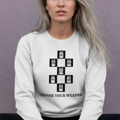 Netball Gifts - Retro Netball Graphic Jumper for Women