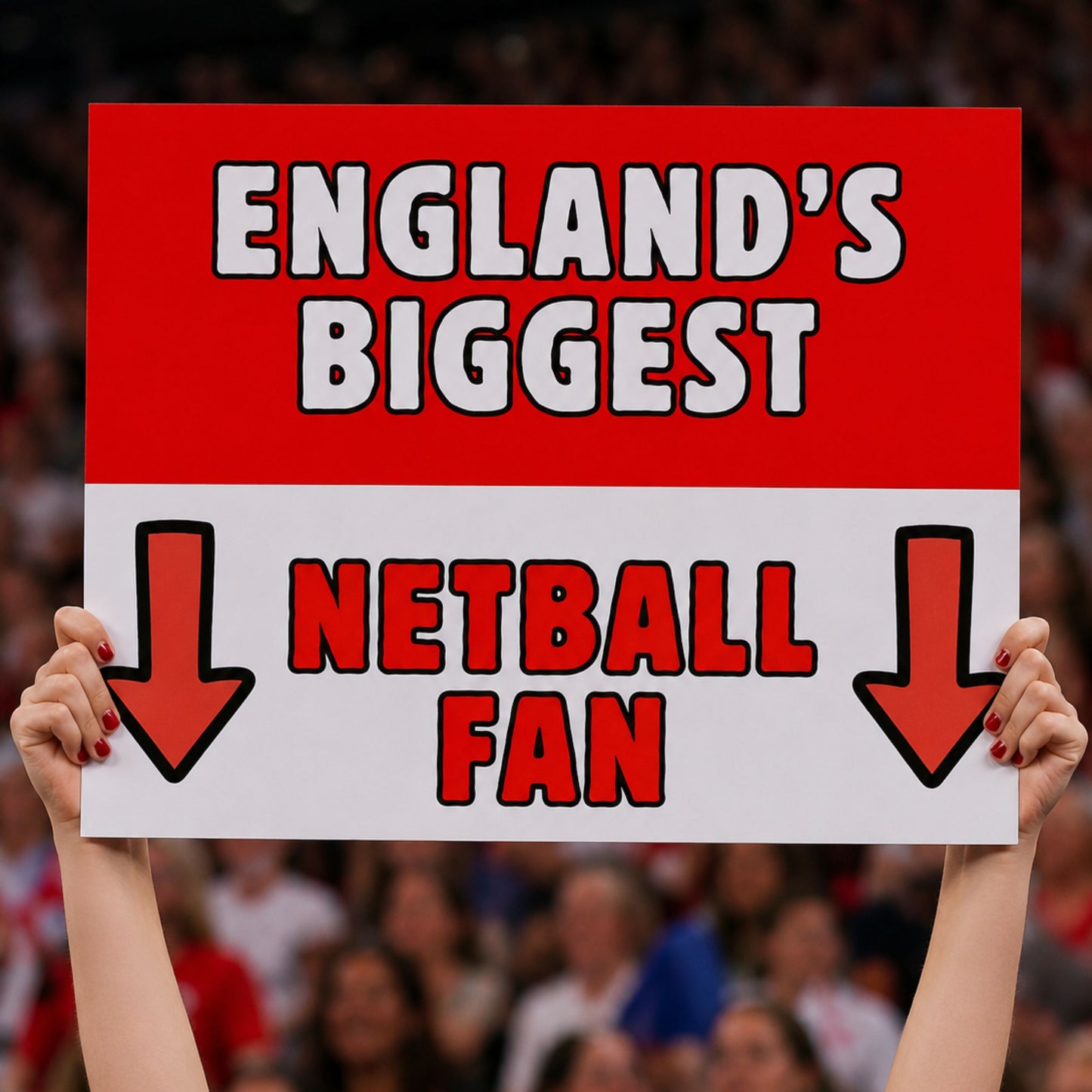 Fan Sign for England Roses Netball - 2026 Commonwealth Games