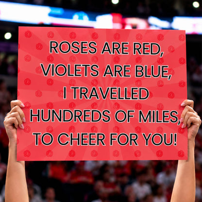 England Roses Netball Team Supporter Banner