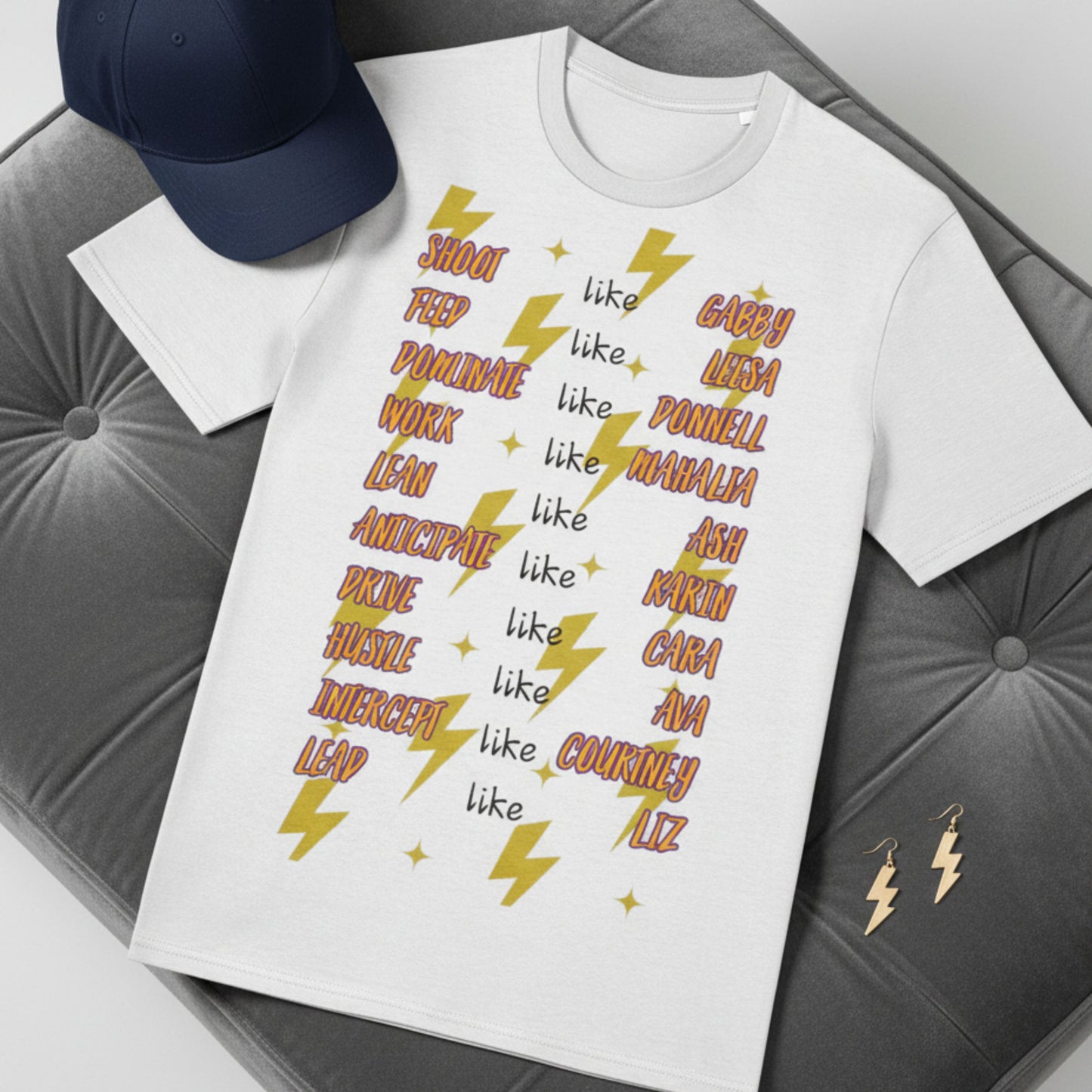 Sunshine Coast Lightning 2026 Netball Team Shirt for Adult SSN Supporters