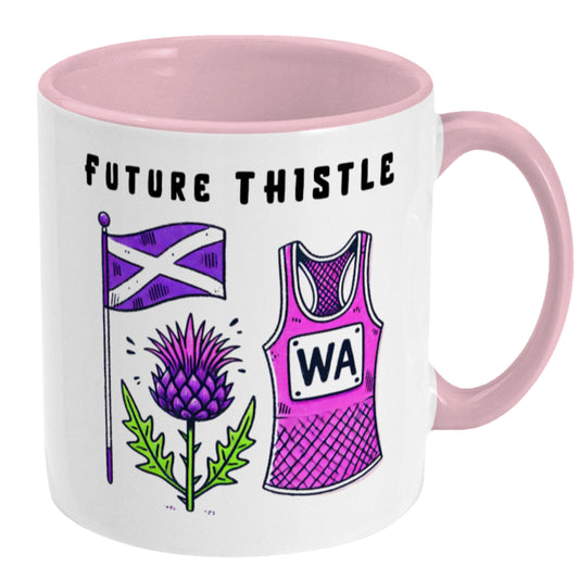 Scottish Thistles Netball Mug - Gift
