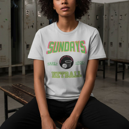 Netball Gifts - Social Sunday Netball Player T-Shirt
