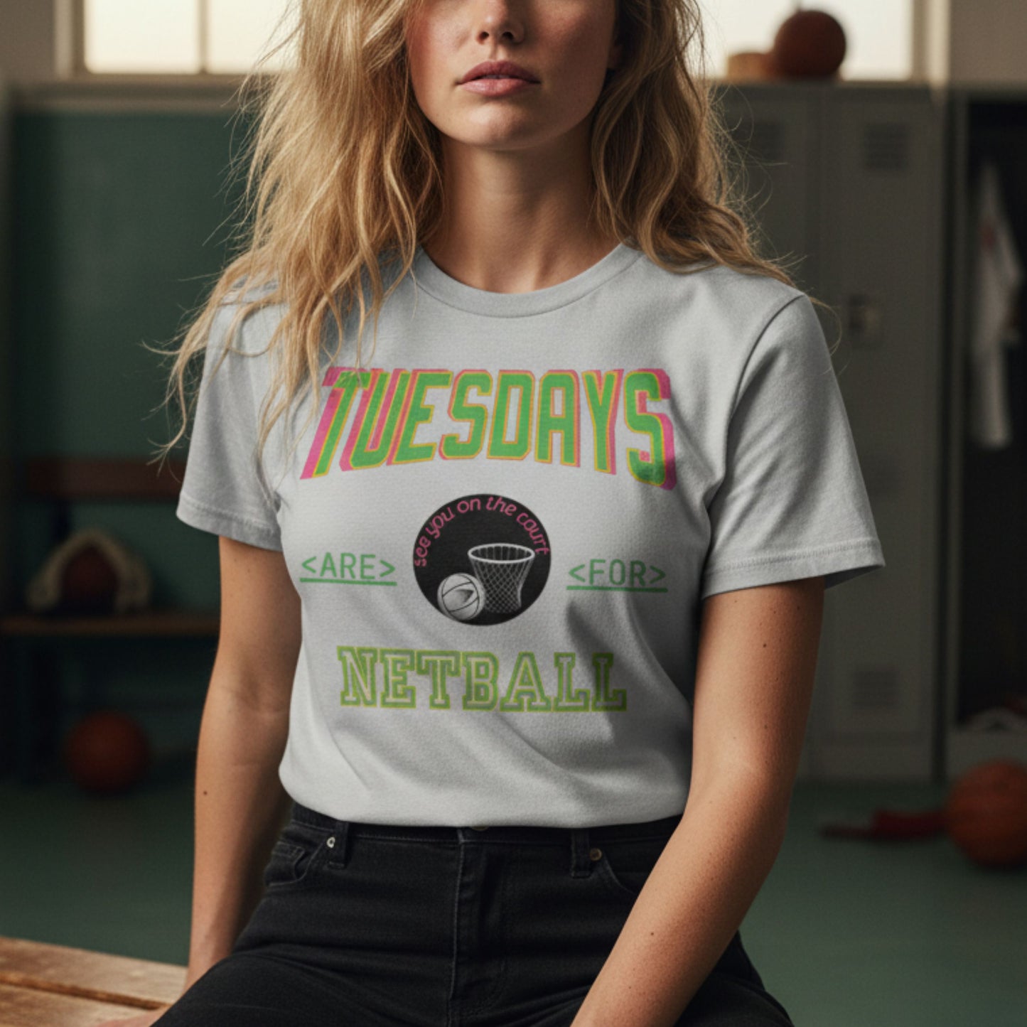 Netball Gifts - Social Netball T-Shirt Top for Adult Netball Players