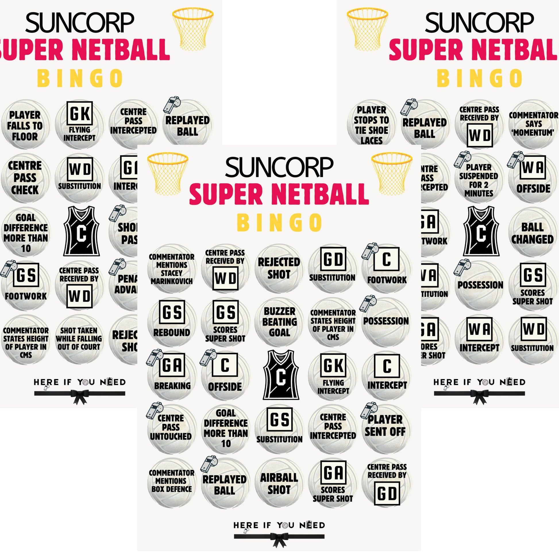 Suncorp Super Netball Bingo