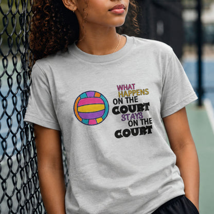 Teen Netball Slogan Grey Top - Netball Clothing for Children