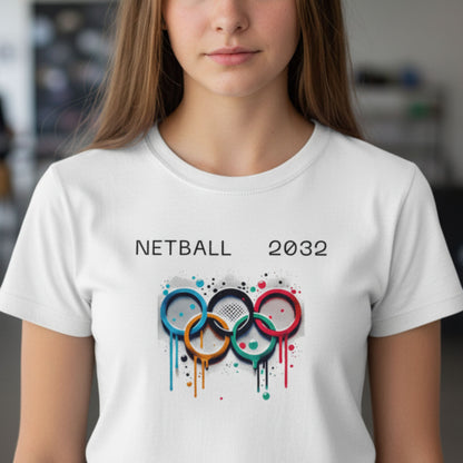 Netball Gifts - Netball 2032 Olympics Shirt for Teen Girls