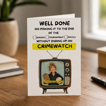 Funny Netball Thank You Congratulations Card