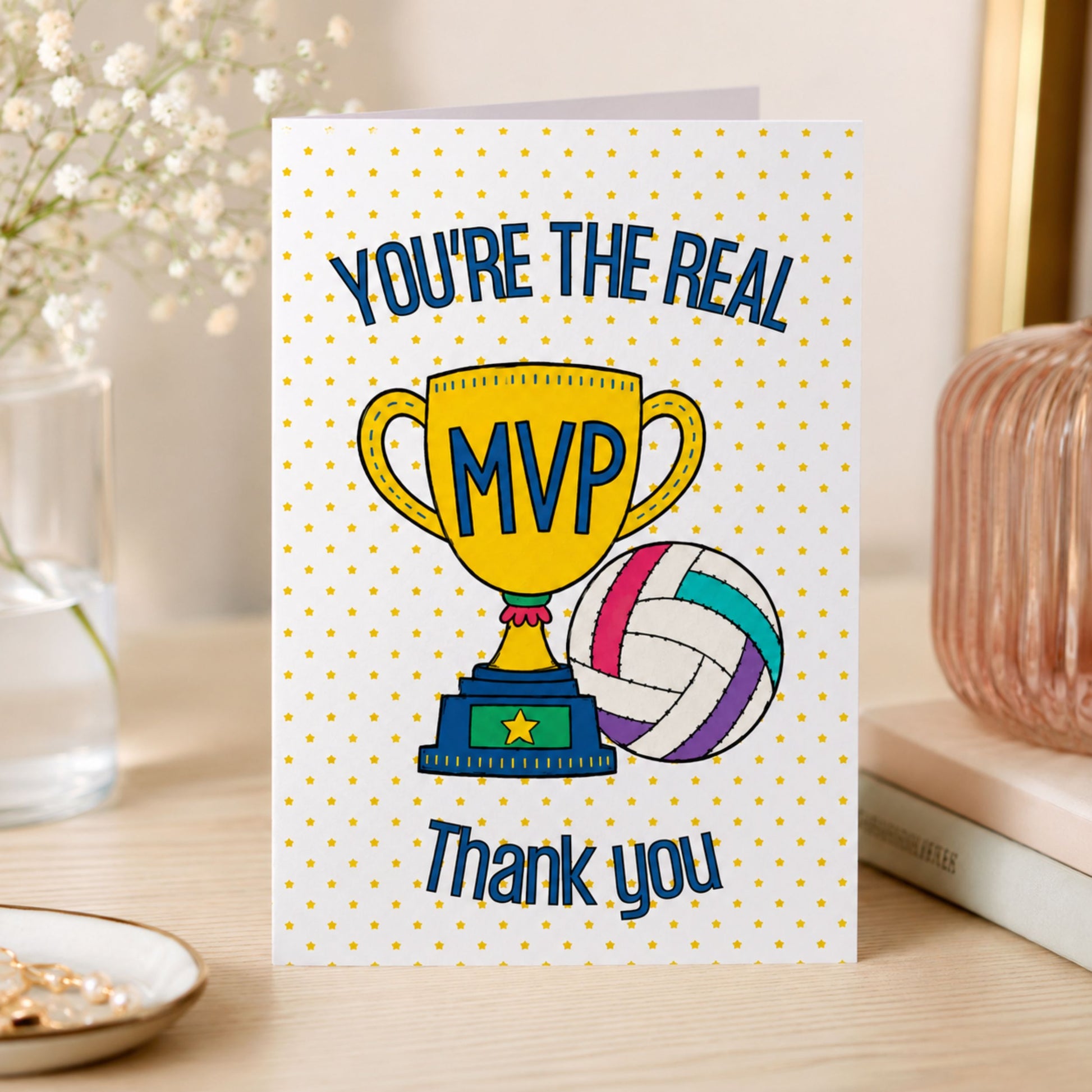 Thanks You Card for Netballers - Netball Cards 
