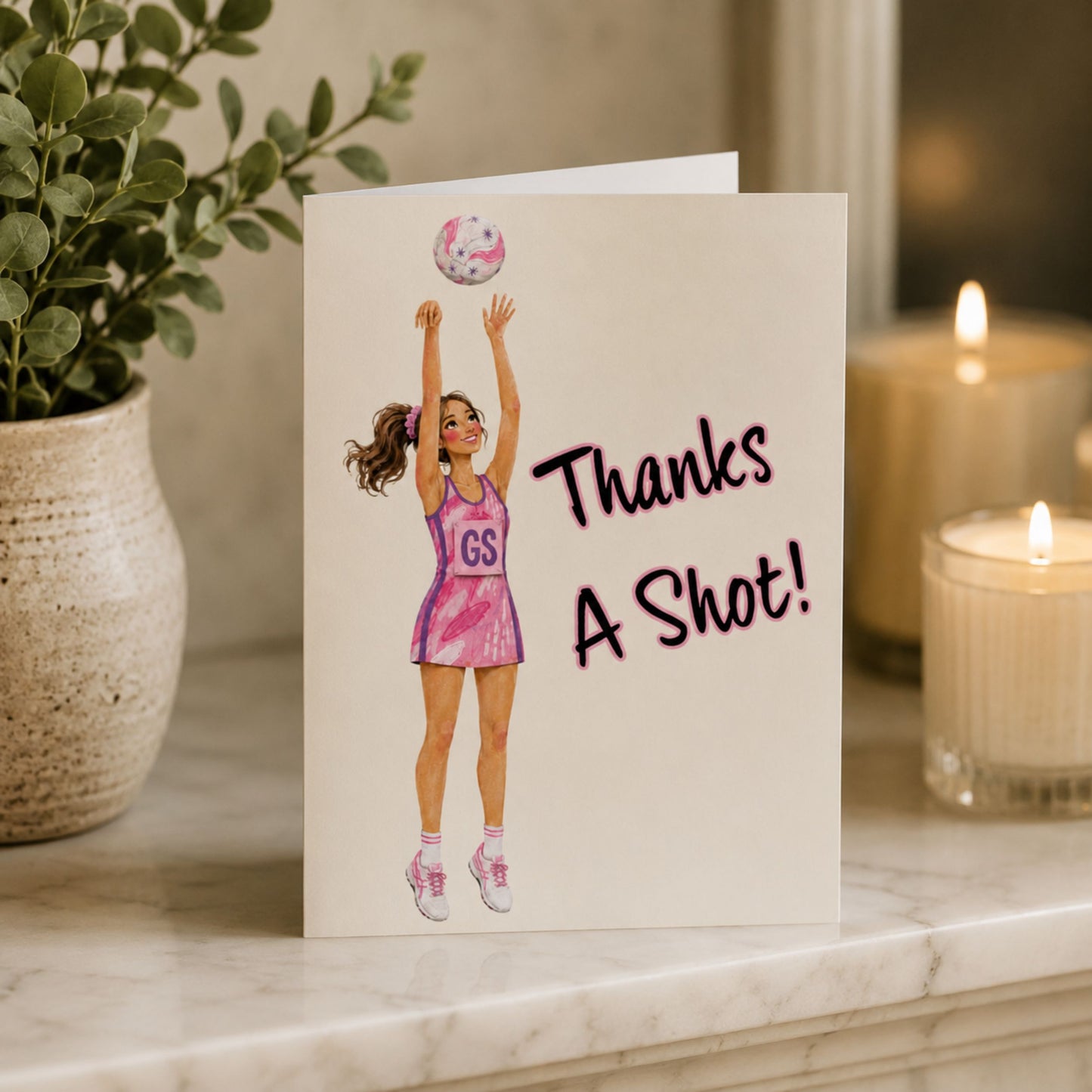 Thank you Card for Netball Players, Umpires and Coaches