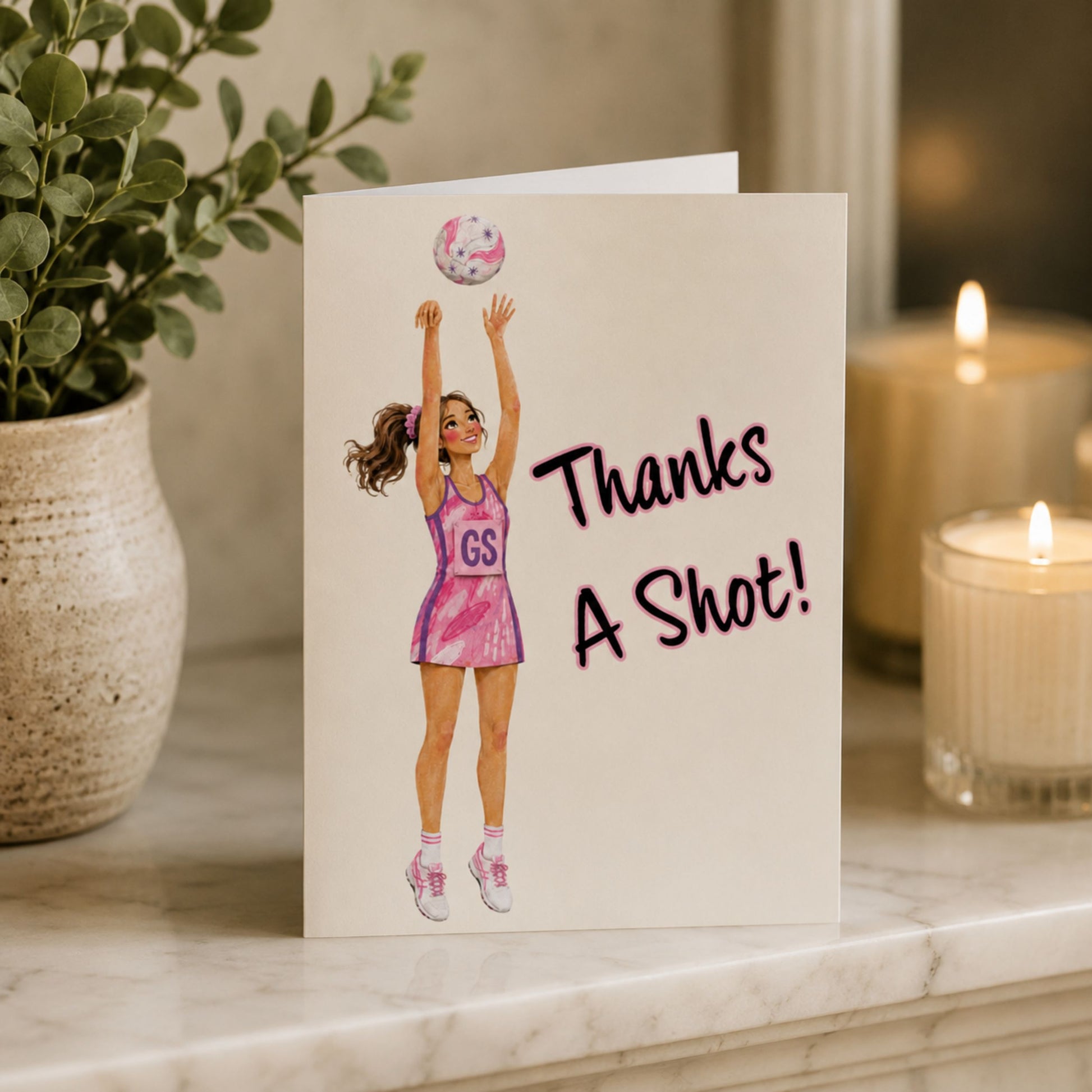 Thank you Card for Netball Players, Umpires and Coaches